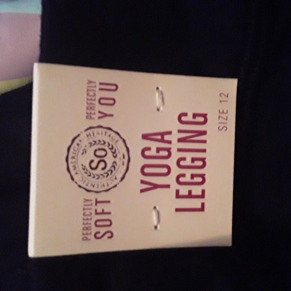 New with tags girls SO size 12 yoga leggings - Picture 5 of 5